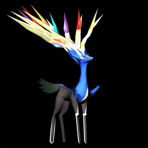 Xerneas Model Render by Sabi996 on DeviantArt