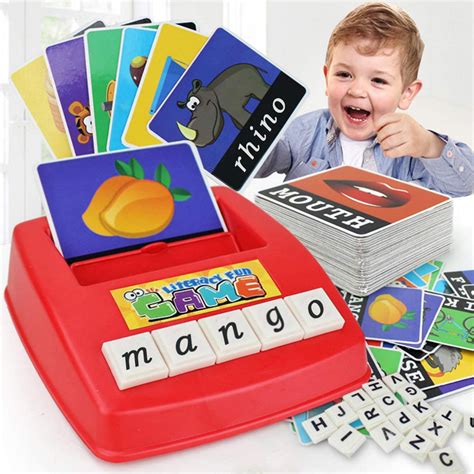 LELINTA English Matching Letter Game Cartoon Educational Spelling Words ...