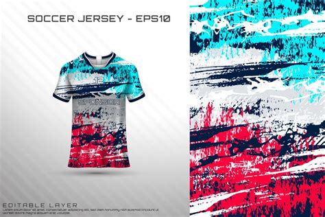 Sports jersey and t-shirt template sports jersey design vector mockup ...