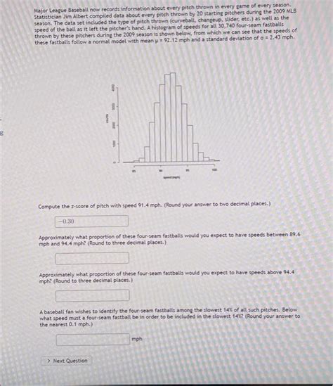 Solved Major League Baseball now records information about | Chegg.com