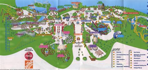 Theme Park Brochures Six Flags Great Adventure Map 2007 - ThemeParkBrochures.net