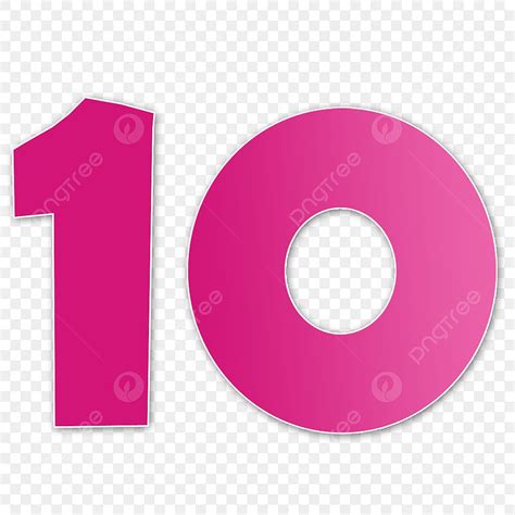 Numbers 1 10 Clipart Vector, 10 Number In A Transparent Background, 10 Number, Symbol, Design ...