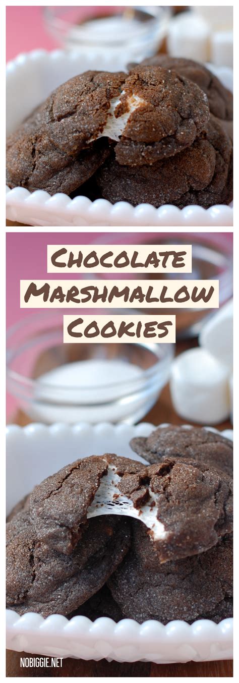 Chocolate Marshmallow Cookies | NoBiggie