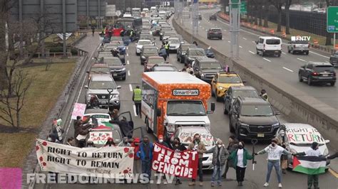 JFK Airport Access BLOCKED by Pro-Palestine Protesters, ends with ...