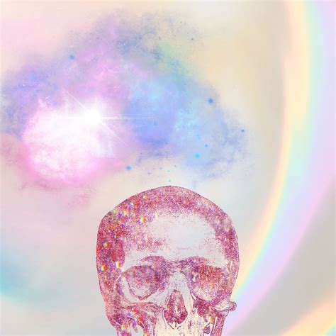 Aesthetic pink Halloween background, skull | Premium Photo - rawpixel