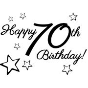 70th Birthday Clip Art Free Printable