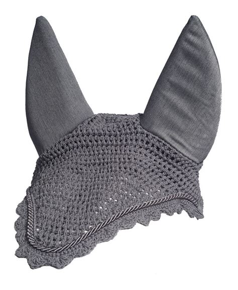 Grey Silent Ear Bonnet | Bonnets, Equestrian riding clothes, Horse ears