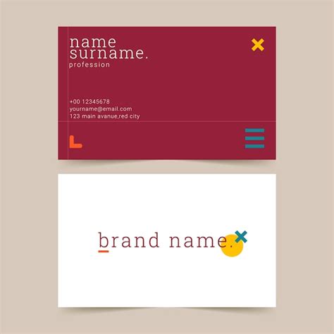 Free Vector | Flat design minimalist business card