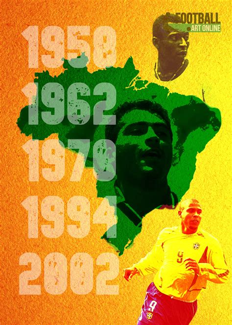 Brazil World Cup Legends Poster