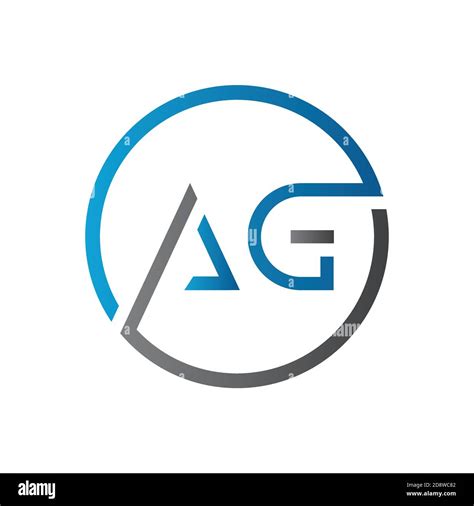 Initial AG letter Logo Design vector Template. Creative Letter AG Logo Design Stock Vector Image ...