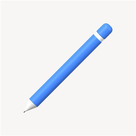 Blue pen clipart, 3D stationery | Premium PSD - rawpixel