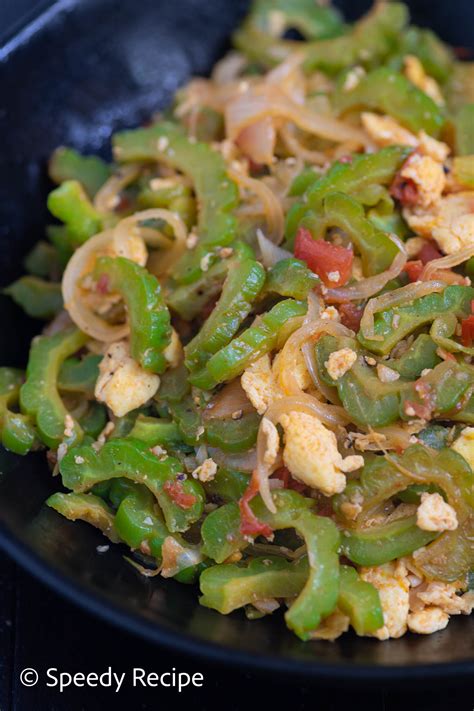 Ampalaya with Eggs - speedyrecipe.com