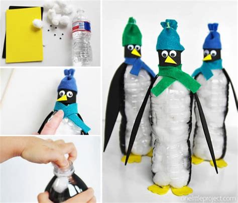 How to Make Water Bottle Penguins