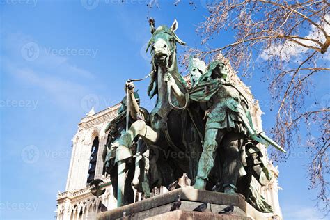 Statue Of Charlemagne in paris 11693725 Stock Photo at Vecteezy