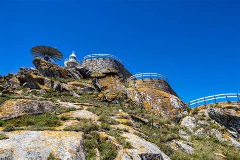 Lighthouse of the Cies Islands, in Galicia, Spain. Atlantic Islands National Park Stock Image ...