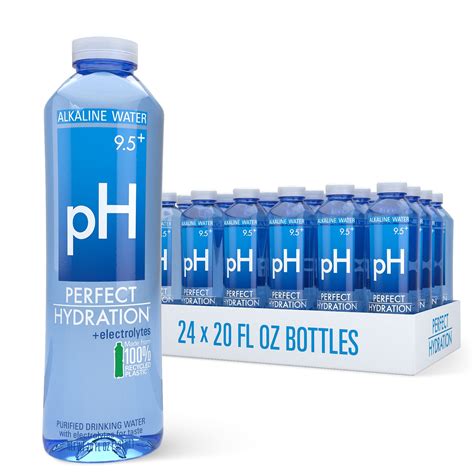 Buy Perfect Hydration 9.5+ pH Alkaline Drinking Water 100% Recycled Bottles Electrolyte Minerals ...