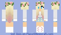 Cute Pink Hair Girl Minecraft Skin