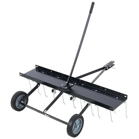 40-Inch Lawn Sweeper Tow Behind Dethatcher, Landscape Rake, Lawn ...