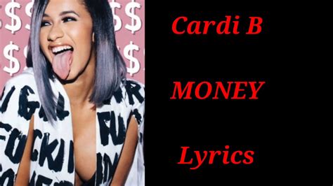 Cardi B - Money ( Lyrics) - YouTube