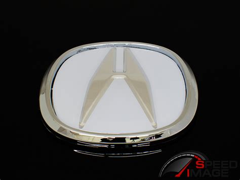 SI - Universal Acura Emblem - 6.6cm x 6.6cm - White-SI-ACURA