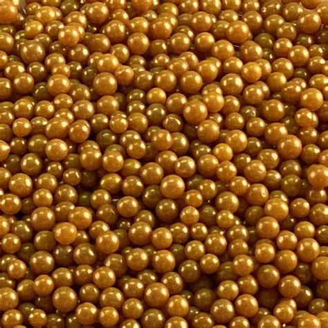 Beads – 4mm Pearl Gold 1 – GD Baking Supplies