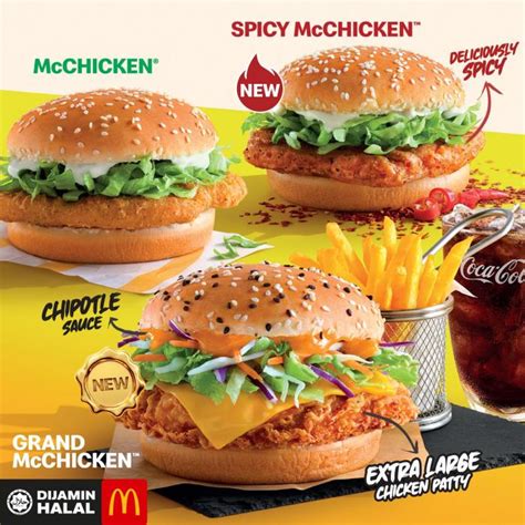 McDonald's New Spicy McChicken and Grand McChicken (24 February 2020 ...