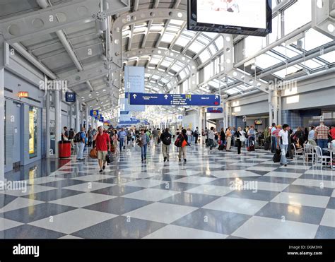 Terminal 1, Concourse C, O'Hare International Airport, Chicago Stock ...