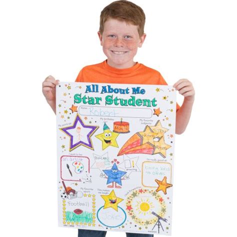 Ready-To-Decorate® All About Me Star Student Posters - 24 posters