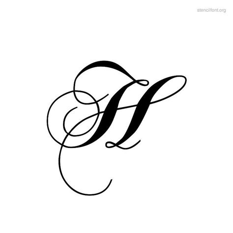 Script Stencil H | Stencil font, Fancy cursive fonts, Tattoo lettering fonts