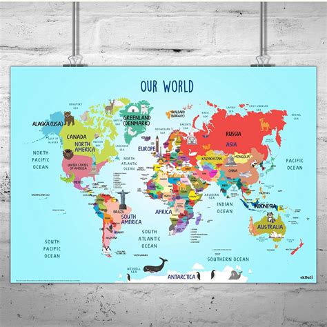 World Maps With Countries And Continents