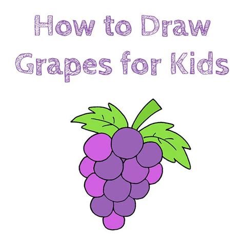 How to Draw Grapes for Kids #Grapes #Grape #GrapesDrawing #GrapeDrawing ...