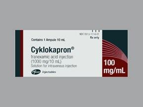 Cyklokapron intravenous Drug information on Uses, Side Effects, Interactions, and User Reviews ...