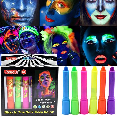 Glow Face Paint Designs