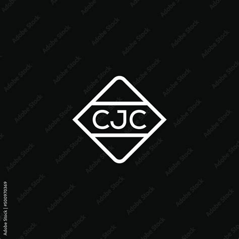 CJC letter design for logo and icon.CJC monogram logo.vector illustration with black background ...