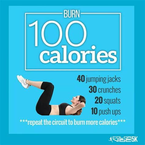 Calorie burning | Burn 100 calories, Burn calories, 100 calories