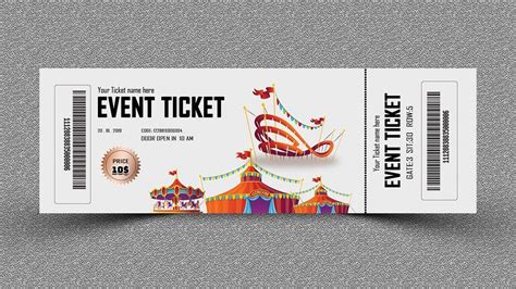 Event Ticket Design-Photoshop Tutorial | Event tickets design, Ticket ...