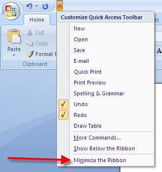 How to Minimize the Ribbon in Word 2007 | www.wordtipsandtri… | Flickr - Photo Sharing!