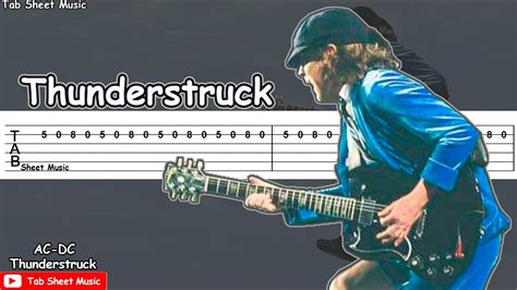 AC-DC - Thunderstruck Guitar Tutorial | TAB - Tab Sheet Music