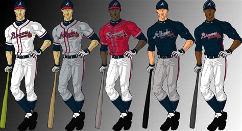 Atlanta Braves Uniform Display by JayJaxon on DeviantArt