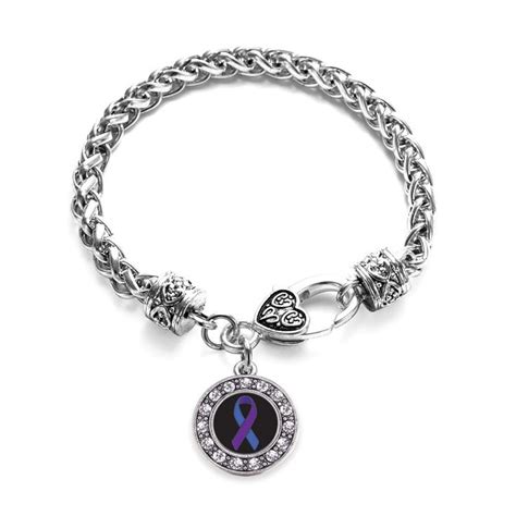 Rheumatoid Arthritis Awareness Circle Charm Braided Bracelet | Braided ...