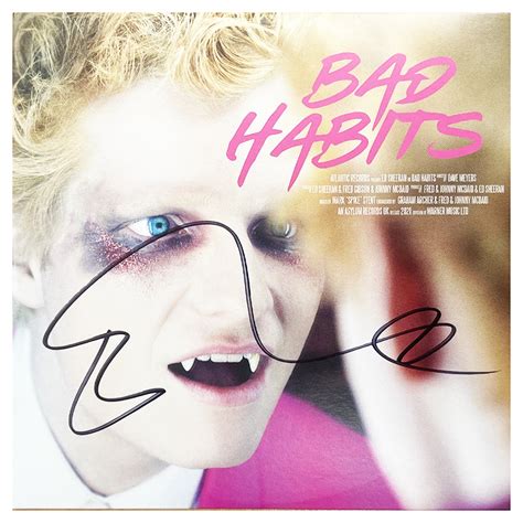 Signed Ed Sheeran Bad Habits CD - Rare Autograph