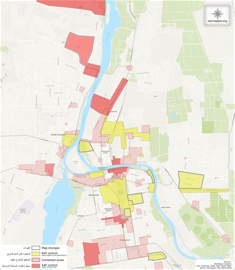 War Mapper on Twitter: "#Khartoum map update: #SAF control updated in ...