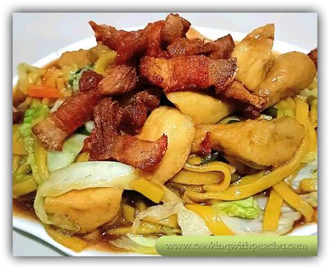 PANCIT MIKI GUISADO WITH MAMA SITA’S OYSTER SAUCE | Cooking with Peachy