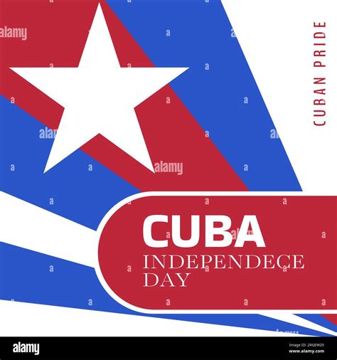 Composition of cuba independence day text over flag of cuba design on ...