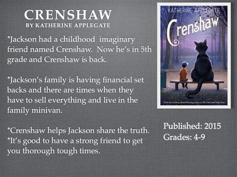 Young Adult Reading Machine: Crenshaw by Katherine Applegate