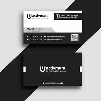 Premium PSD | Black / white corporate business card