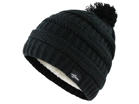 Fear0 NJ Warmest Plush Insulated Knit Pom Women Winter Beanie Hat | Winter hats beanie, Women ...
