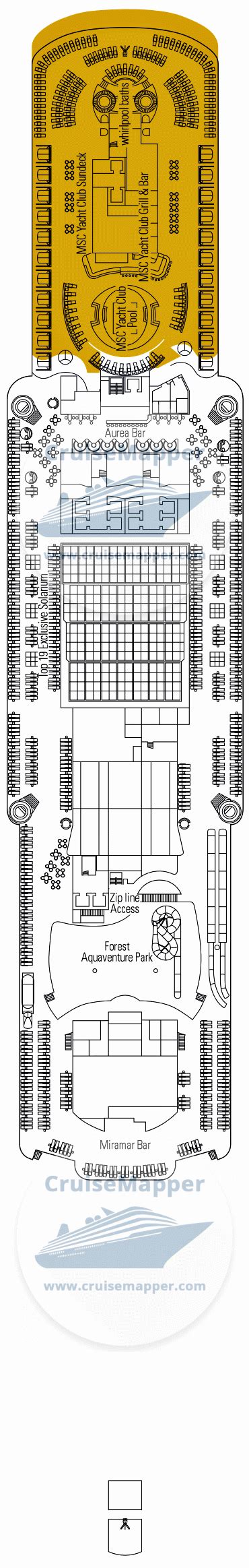 MSC Seaview deck 19 plan | CruiseMapper