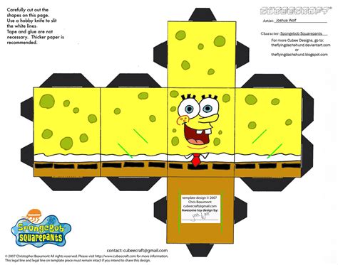 SS: Spongebob Squarepants Cubee by TheFlyingDachshund on DeviantArt