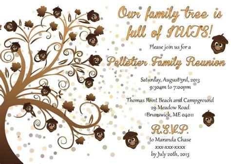 Free Family Reunion Invitations Templates Download - SampleTemplatess ...